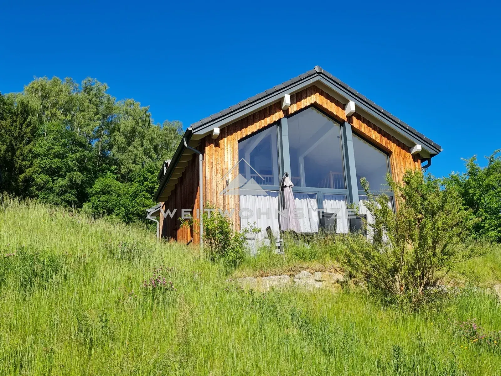 Haus 7: Glasgiebel zur Südseite